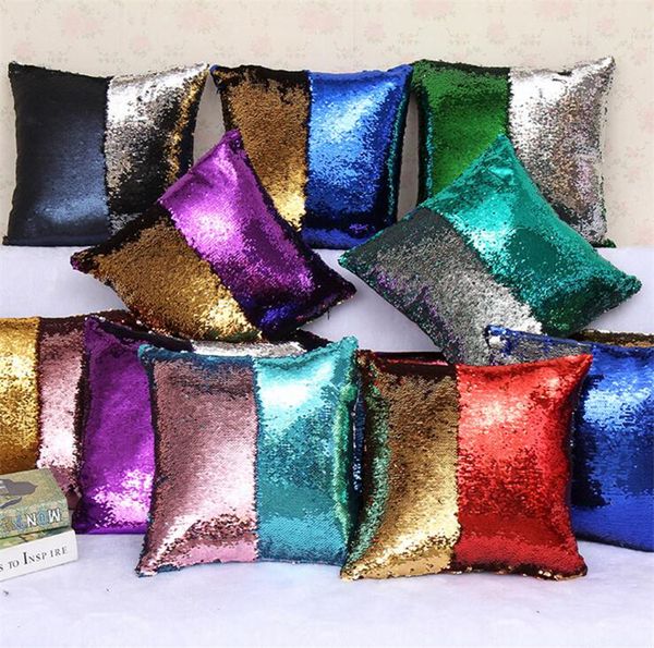 

sequin glitter pillow case cover reversible sofa cushion cover magic double reversible swipe pillow covers home dÃ©cor 31 design i023