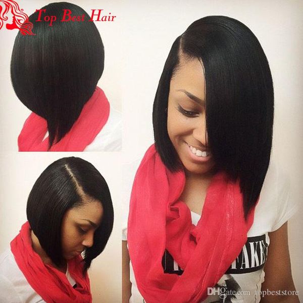 Front Lace Bob Wig Short Hair Style Indian African American Short