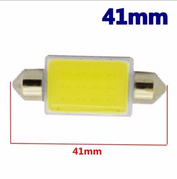 

50x 24v 41mm festoon cob led car licence plate auto dome lamps reading light ing