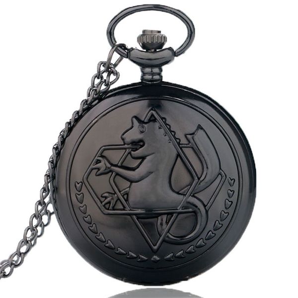 

High Quality Full Metal Alchemist Pocket Watch Men's Quartz 4 Types Watches Gift