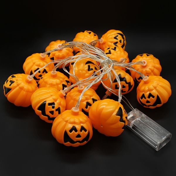 

3.5 meter 16 led pumpkin fairy string battery operated for halloween lighting garden party christmas decoration