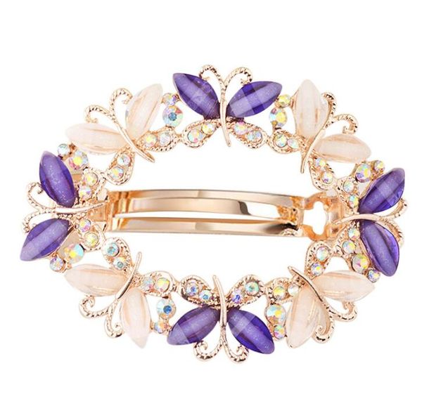 Fashion Women Hairpins Colorful Shinning Rhinestones Butterfly