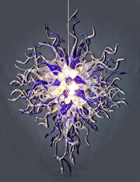 

chinese chandelier lamp pendant turkish lamps led bulbs dty blue and clear glass fashion handmade blown glass chandelier for home and l