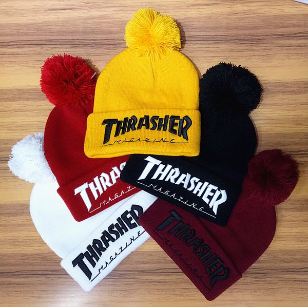 

8 colors Popular Winter Hats flanging cap hip hop Headgear knit hat custom knit hat wool cap star models Christmas Beanies Hats A+++++