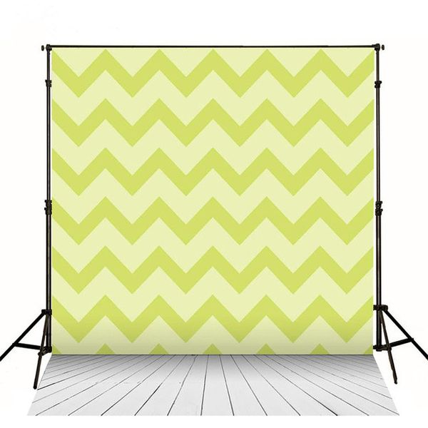 Fondali Chevron verde chiaro 5x7ft Fotografia Back Drop Stampa digitale Neonato Doccia Sfondi digitali Pavimento in legno