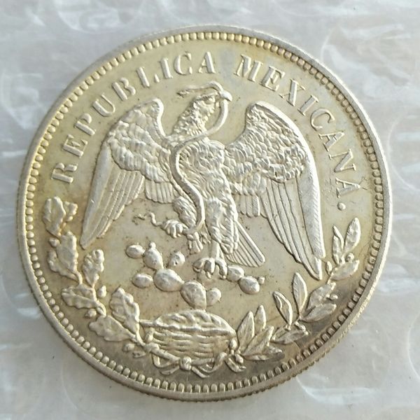 MO 1Non circolato 1902 Messico 1 peso Moneta straniera in argento Ornamenti artigianali in ottone di alta qualità2638