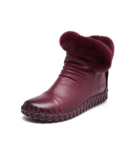 REX RABBIT PEL BOTAS DE INVERNO GENUINO CHURO CHIDO BOOTS FEMANS SAPATOS DE COGON