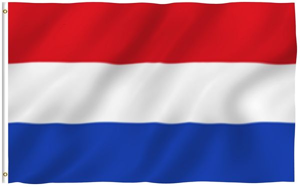 

90x150cm netherlands flag - vivid color and uv fade resistant - 100% polyester portuguese national garden flags with brass grommets
