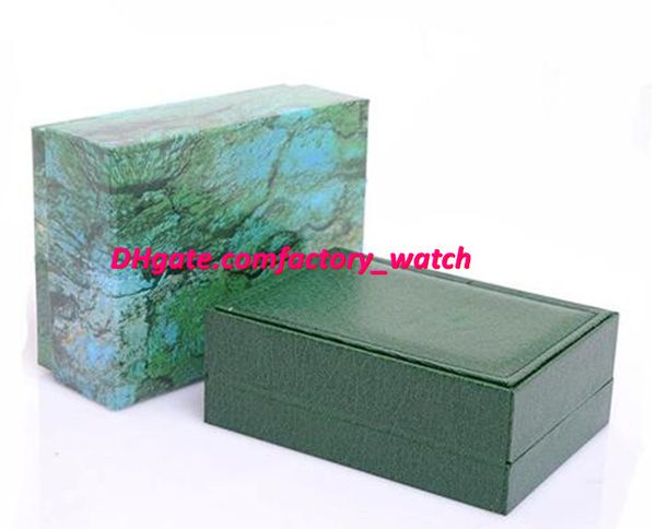 

NEW High Quality Watch Box New Style Green Original Box Papers Leather Bag Gift Boxes Watch Box Green