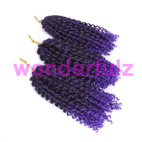 Ombre Braiding Hair Extensions Crochet Braids For Kids 8 Inch