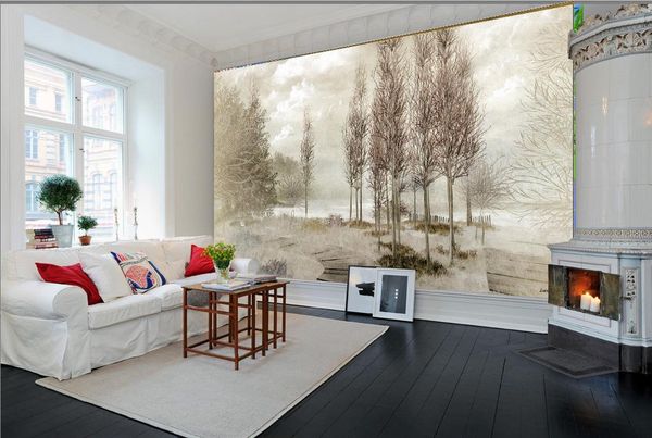 

modern wind forest landscape tv background wall mural 3d wallpaper 3d wall papers for tv backdrop