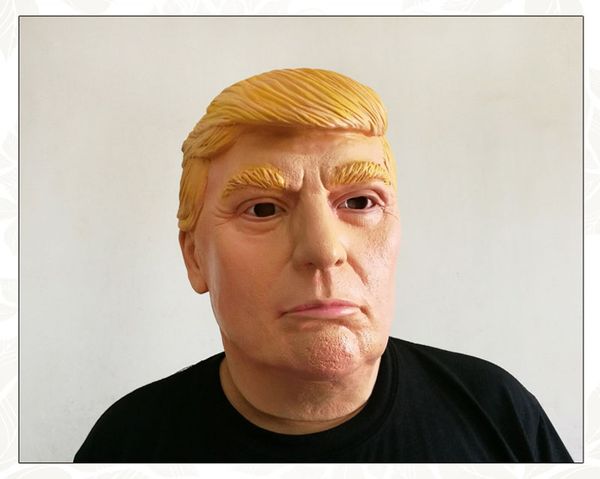 Кандидат президента г -н Трамп маскирует маски Хэллоуина латекс