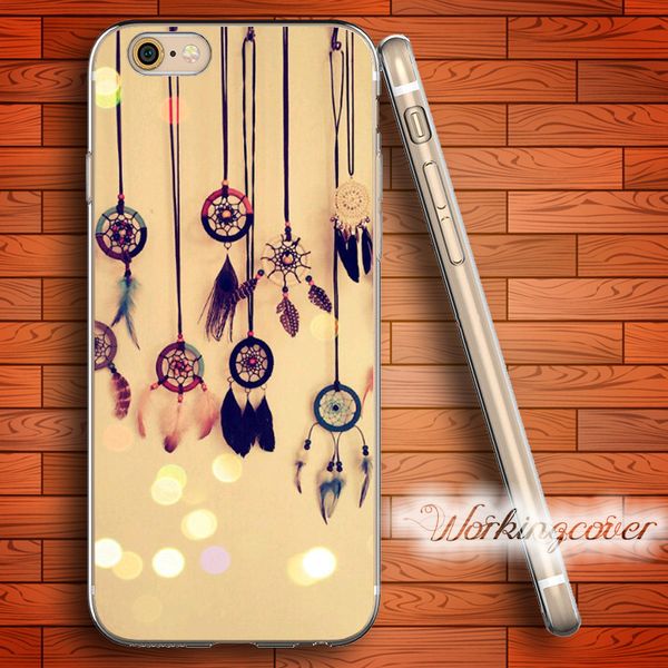 

capa luxury dream catcher soft clear tpu case for iphone 6 6s 7 plus 5s se 5 5c 4s 4 case silicone cover