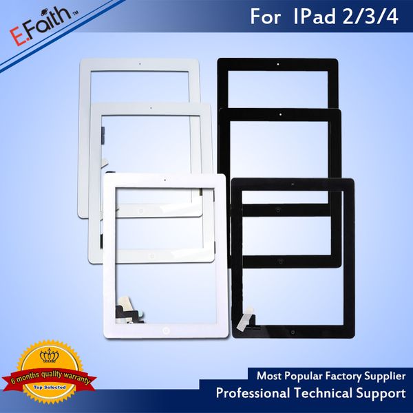 

For iPad 2,iPad 3 ,iPad 4 Touch Screen Digitizer Replacements & Home Button & Adhesive