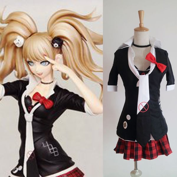 

super dangan-ronpa 2 junko enoshima cosplay costume, Black