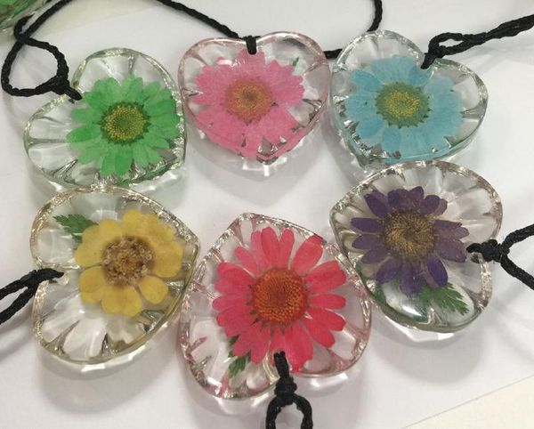 

yqtdmy 6 pcs new creative dried flower mixed sunflower pendant, Silver