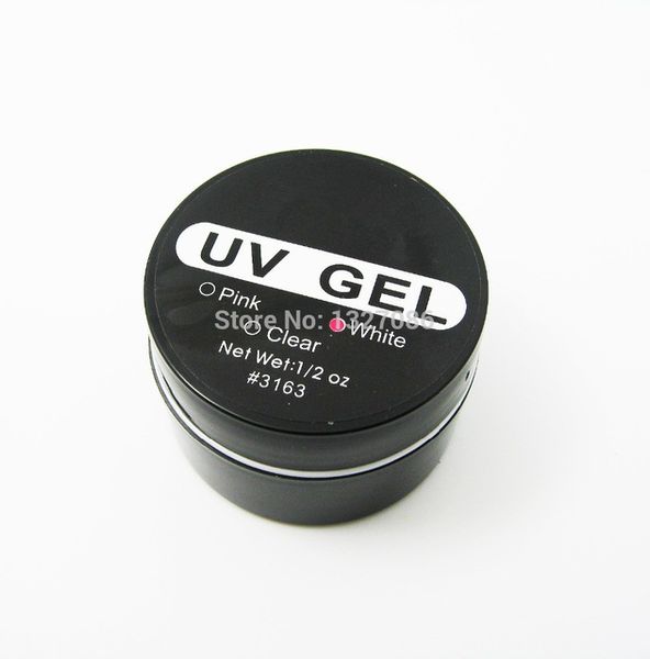 

wholesale- 1pcs nail art uv gel builder tips glue white extension manicure professional u&g brand, Red;pink