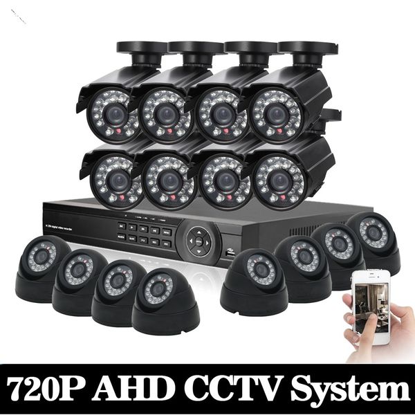 

1tb hdd 1 0mp hd 2000tvl ecurity bullet camera cctv y tem kit 16channel ahd full 720p video urveillance 1080p dvr nvr y tem
