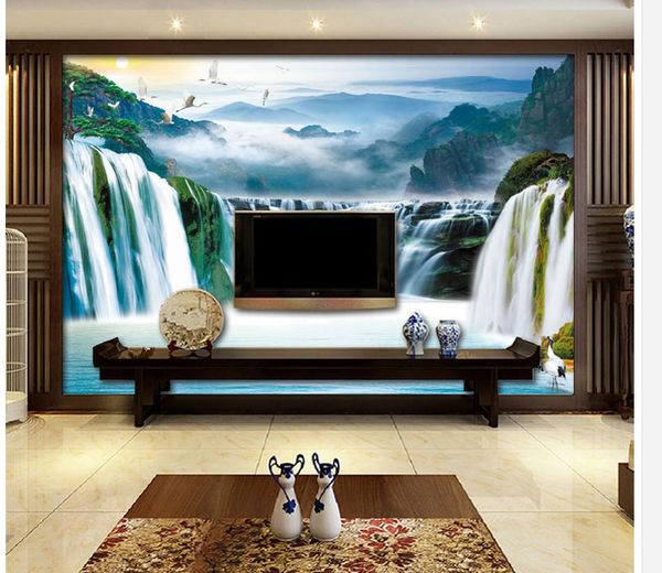 

luxury european modern large landscape with decorative background wall