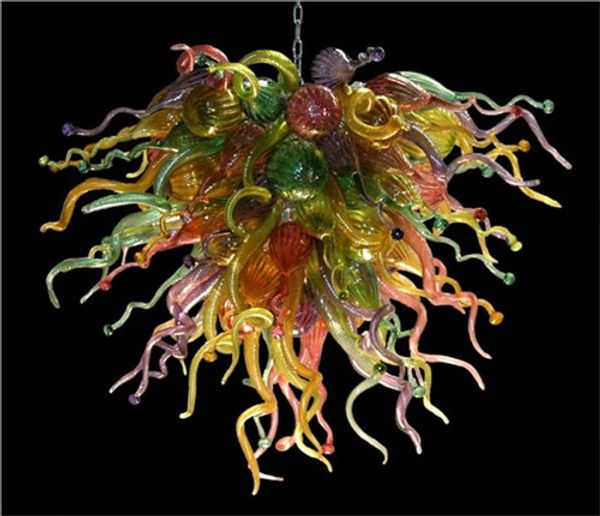 

hand blown many colors glass chandelier china factory-outlet hand blown glass chandelier style art decorative chandelier
