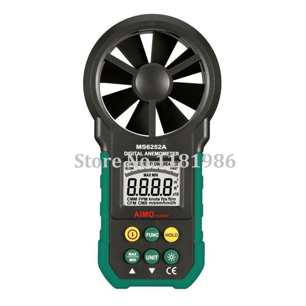 

оптово-aimo / aimometer ms6252a высокое качество цифровой анемометр ручной скорость ветра объем воздуха измерение метр с подсветкой