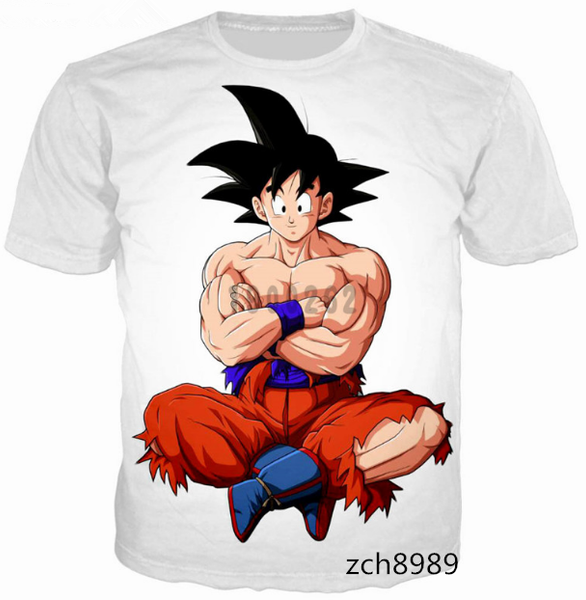 

dragon ball z новые моды для мужчин / женщин kid гоку летний стиль смешно унисекс 3d печати повседневная футболка s - - - 5xl aa544, White;black