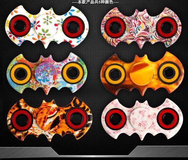 Hand Spinner Fidget Bat Pattern EDC Stress Finger Spinner BatMan