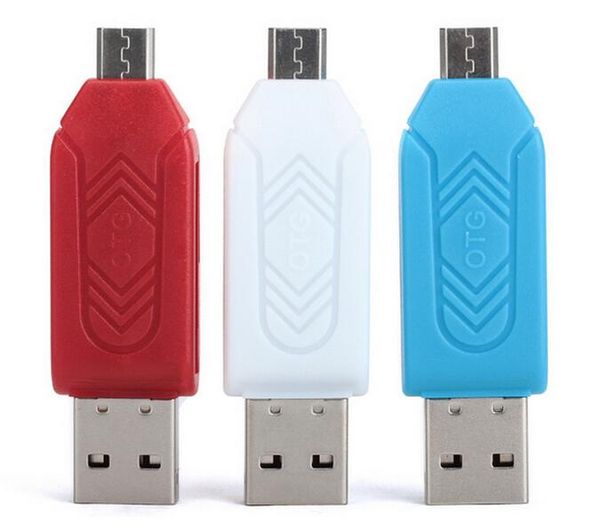 

сеть 2 в 1 usb otg кард-ридер micro usb otg tf / sd кард-ридер разъемы для телефона разъемы для флешки адаптер для смартфона компьютер
