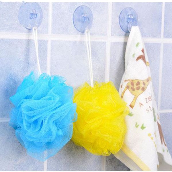 

wholesale-3pcs flower ball bath bucket cooling towel shower wash sponge scrubber sody hot