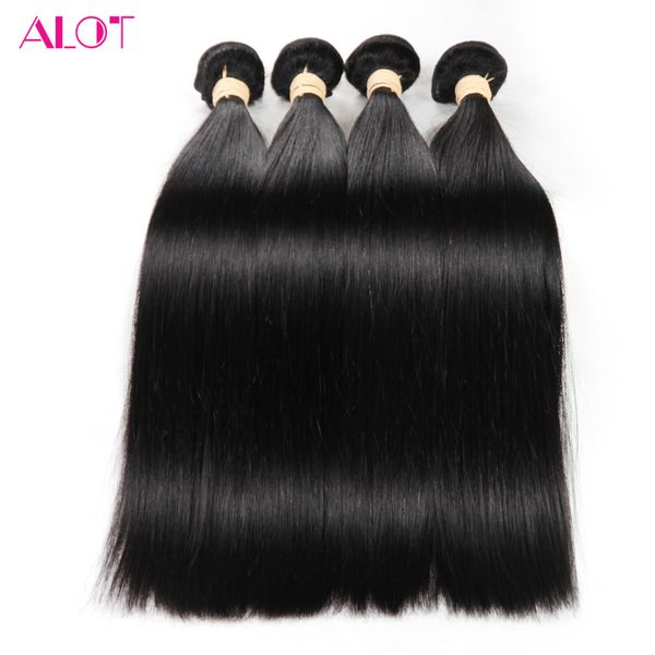 Brazilian Straight Hair 4 Bundles Unprocessed Human Straight Hair