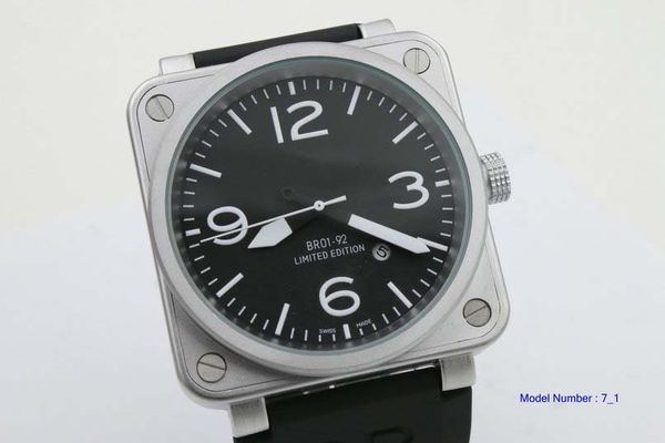 

new automatic mechanical watch man br watches bell br01-92 watch stainless steel ross watches 07, Slivery;brown