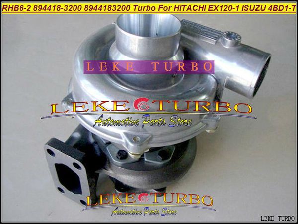 Turbocompresor RHB6-2 8-94418-3200 8944183200 894418-3200 Turbo para excavadora HITACHI EX120 EX120-1 para ISUZU 4BD1 4BD1-T 4BD1T