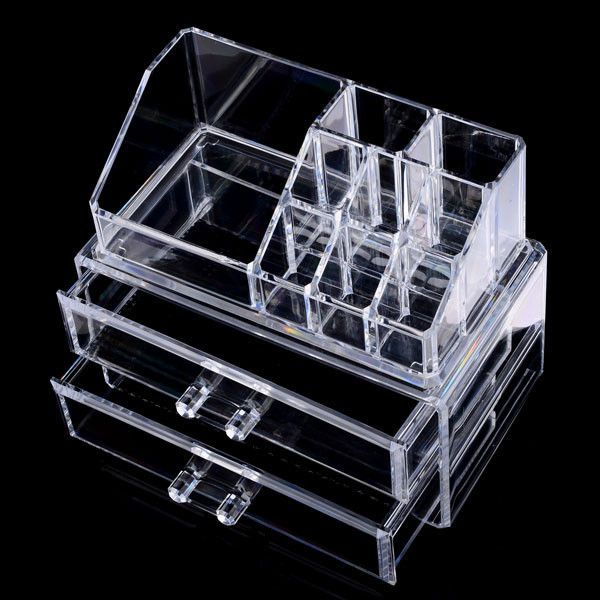 2017 High Quality Clear Acrylic Cosmetic Jewelry Organizer Makeup