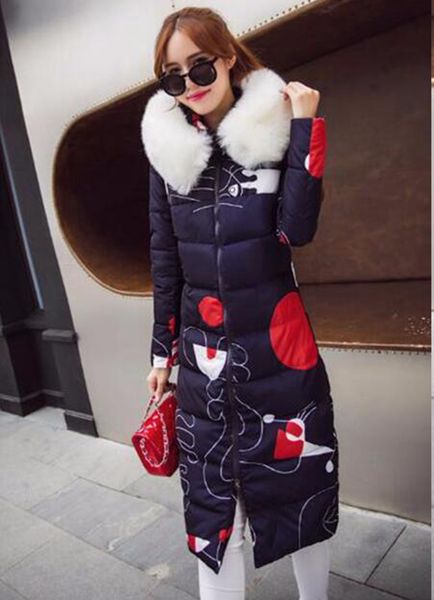 

more women winter new personality, cultivate one's morality show thin heavy cotton-padded jacket down jacket coat / s, Black