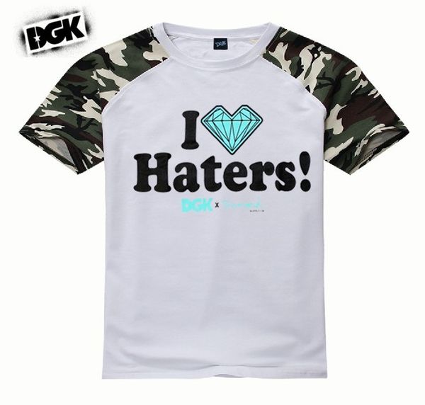 

kk523295 s-5xl new cotton blend dgk hip hop t-shirts mens short sleeve shirts fashion tee, White;black