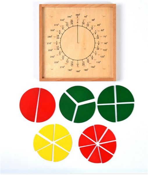 

новый деревянный детские игрушки монтессори учебная программа математика фракция разделение учебные пособия деревянная доска образование дош