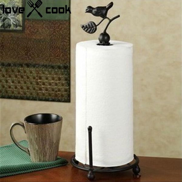 

wholesale- metal kitchen tissue holder seat type roll paper holder towel rack household tissue paper stand tissue rack holder kitchen too