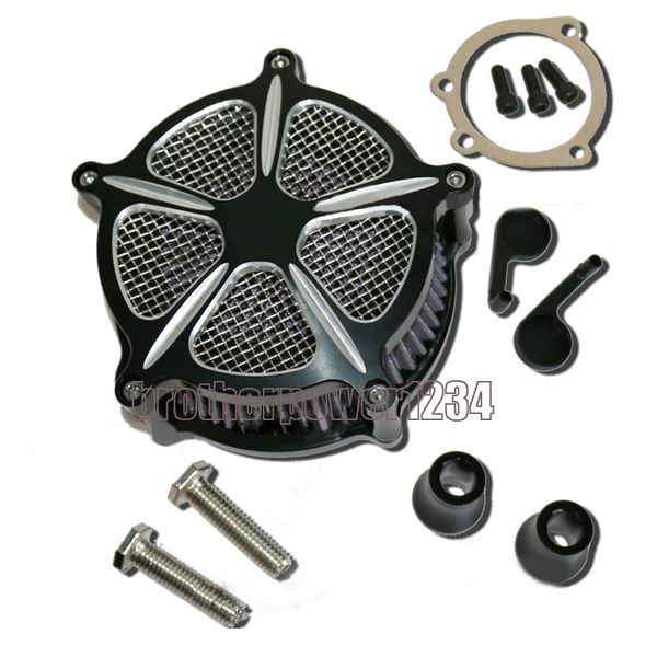 

пограничный cut воздухоочиститель впускной фильтр для harley dyna rocker softail 2001-2009