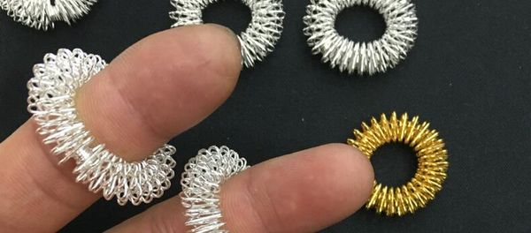 

new arrival health care acupuncture massage finger rings finger massager