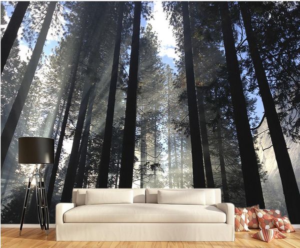 

luxury european modern boulevard trees forest walls mural 3d wallpaper 3d wall papers for tv backdrop