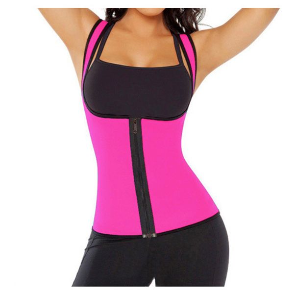 

2018 ladies women body waist shaper tummy trimmer red blue purple black waist trainer cincher women girdles waist corsets s-xxxxxl, Black;white