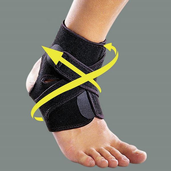 Регулируемая Спорт эластичный поддержка лодыжки дышащий лодыжки скобка обертывание Pad защита ног Уход за ногами безопасности F2017646