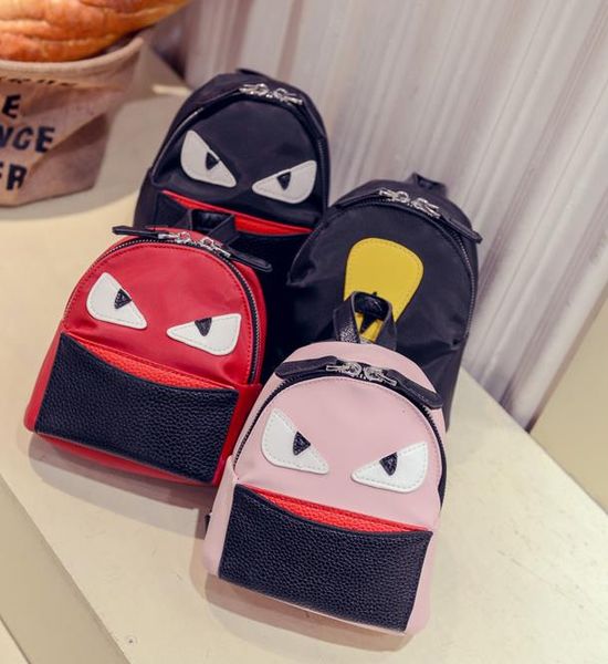 

wholesale- 2017 eye monster plain small backpack, satchel,lady's shoulder bag,chest pack for girls,crossbody cartoon bags famous brand