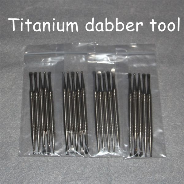 Titanio Dabber Dab Hand Strumento GR2 Titanium Oil Wax Atomizer Tools Titanio Nail Ti per bong di vetro