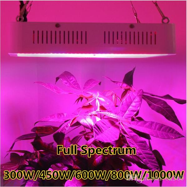 

full spectrum 300w 450w 600w 1000w double chip led grow light lamps red/blue/white/uv/ir for hydroponics indoor plants ce rohs