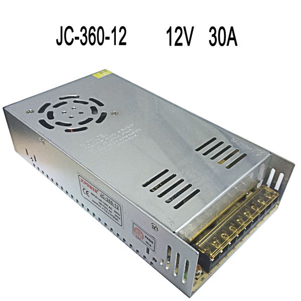 

led power supply 360w dc12v switch power supply ac to dc led lighting transformer ultra thin aluminum shell 30a led driver