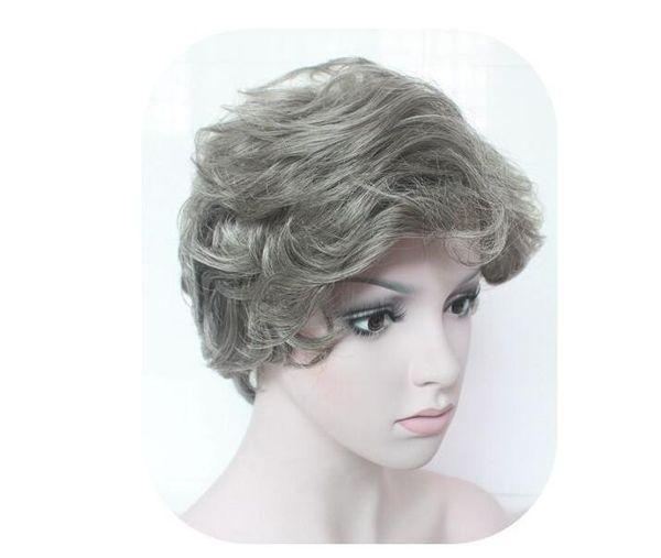 Short Curly Wavy Retro Sexy Woman Full Wigs Hair Wig Cosplay