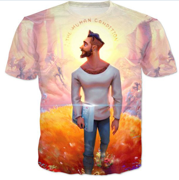 

fashion mens/womans jon bellion summer style tees 3d print casual t-shirt plus size, White;black