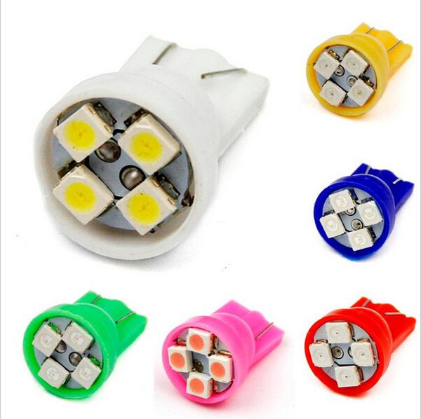 

100x t10 4smd bulbs lamp led white car side wedge tail light lamp 3528 w5w 194 168