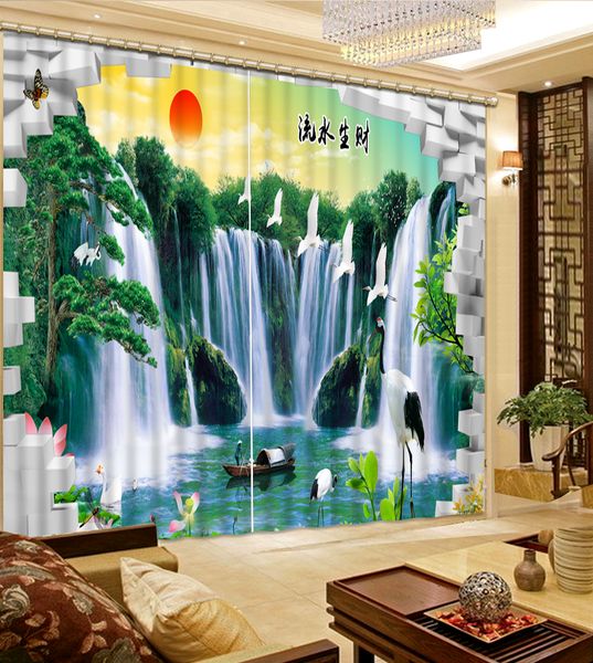 

fashion decor home decoration for bedroom brick waterfall curtains for living room